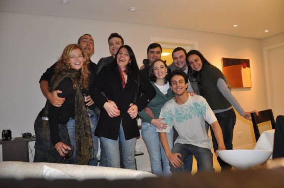 Encontro com os amigos na casa do Gusta, em Curitiba - PR